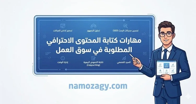 أهم مهارات كتابة المحتوى الإحترافي المطلوبة في سوق العمل